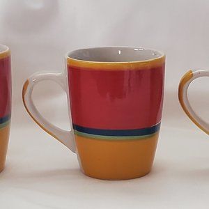 Royal Norfolk Cups/Mugs, pattern Mambo Set of 3